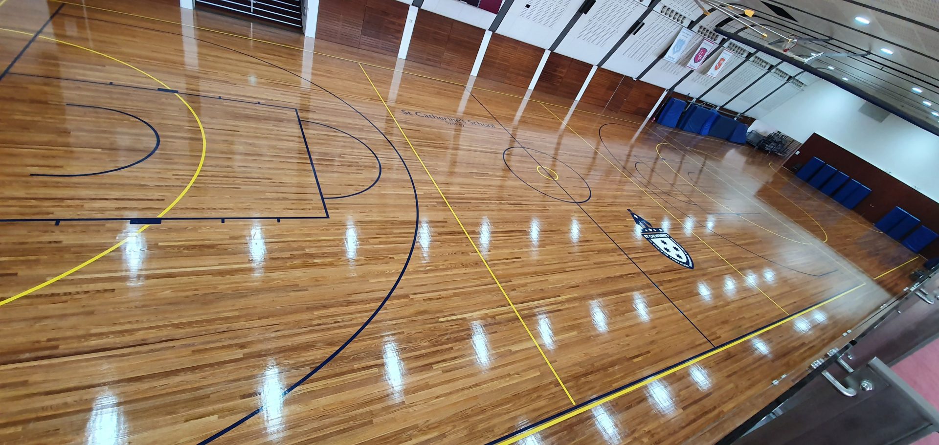 Sporting court polishing Sydney